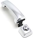 2020 Toyota Tundra - Front and Rear, Driver and Passenger Side Chrome Exterior Door Handle, Driver Side - With Key Hole; Passenger Side - Without Key Hole