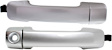 2007-2014 Toyota FJ Cruiser - Front, Driver and Passenger Side Exterior Door Handles, Silver, Driver Side - With Key Hole; Passenger Side - Without Key Hole