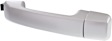 2007-2014 Toyota FJ Cruiser - Front, Driver and Passenger Side Exterior Door Handles, Silver, Driver Side - With Key Hole; Passenger Side - Without Key Hole