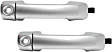 2008 Toyota FJ Cruiser - Front, Driver and Passenger Side Silver Exterior Door Handle, With Key Hole