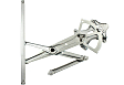 Front, Driver and Passenger Side Power Window Regulator, Without Motor