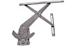 Front, Driver and Passenger Side Manual Window Regulator, Without Motor