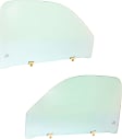 2000 Toyota Tacoma - Front, Driver and Passenger Side Door Glass, Standard Cab Pickup, 2-Door, Green Tint, FD05471 GTYN, FD05472 GTYN
