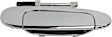 Rear, Driver and Passenger Side Chrome Exterior Door Handle, Without Key Hole
