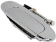 Rear, Driver and Passenger Side Chrome Exterior Door Handle, Without Key Hole