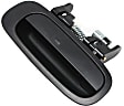 Rear, Driver and Passenger Side Textured Black Exterior Door Handle, Without Key Hole