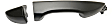 Rear, Driver and Passenger Side Smooth Black Exterior Door Handle, Without Key Hole
