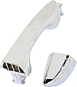 Rear, Driver and Passenger Side Exterior Door Handles, Chrome, without Key Hole