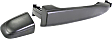 2009 Toyota Sienna - Rear, Driver and Passenger Side Primed Exterior Door Handle, Without Key Hole