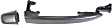 2009 Toyota Sienna - Rear, Driver and Passenger Side Primed Exterior Door Handle, Without Key Hole