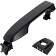 2016 Toyota Camry - Front and Rear, Driver and Passenger Side Primed Exterior Door Handle, Front Driver Side - With Key Hole; Front Passenger Side and Rear Driver and Passenger Side - Without Key Hole, For Models Without Smart Entry System
