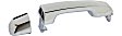 Rear, Driver and Passenger Side Exterior Door Handles, Chrome, without Key Hole, For Models Without Sensor