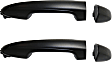 Rear, Driver and Passenger Side Primed Exterior Door Handle, Without Key Hole