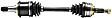 Front, Driver and Passenger Side Axle Assembly - New Set of 2, 3.0L, 6Cyl