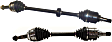 Front, Driver and Passenger Side Axle Assemblies, FWD, Non-ABS, Manual Transmission