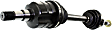 Front, Driver and Passenger Side Axle Assembly, Non-ABS, Automatic Transmission