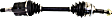 Front, Driver and Passenger Side Axle Assembly, Non-ABS, Automatic Transmission