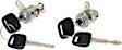 Driver and Passenger Side Door Lock Cylinders