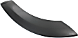 Rear, Driver and Passenger Side, Front Section Fender Trim, Smooth Black