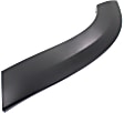 Rear, Driver and Passenger Side, Front Section Fender Trim, Smooth Black