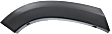 Rear, Driver and Passenger Side, Rear Section Fender Trim, Smooth Black
