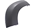 Rear, Driver and Passenger Side, Rear Section Fender Trim, Smooth Black