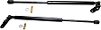 Driver and Passenger Side Liftgate Lift Support, Hatchback, For Models With Spoiler