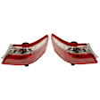 Driver and Passenger Side, Outer Tail Lights, with Bulbs, Halogen, Mounts on Body, USA Built Vehicle