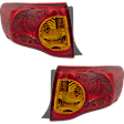 Driver and Passenger Side, Outer Tail Lights, With bulbs, North America Built Vehicle