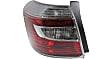 Driver and Passenger Side Halogen Tail Light, Without bulb(s), OE Replacement
