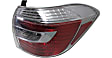 Driver and Passenger Side Halogen Tail Light, Without bulb(s), OE Replacement