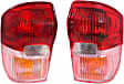 Driver and Passenger Side Halogen Tail Light, Without bulb(s), OE Replacement