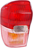 Driver and Passenger Side Halogen Tail Light, Without bulb(s), OE Replacement