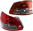 Driver and Passenger Side Halogen Tail Light, Without bulb(s), OE Replacement