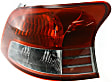 Driver and Passenger Side Halogen Tail Light, Without bulb(s), OE Replacement