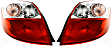Driver and Passenger Side Halogen Tail Light, With bulb(s), OE Replacement