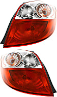 Driver and Passenger Side Halogen Tail Light, With bulb(s), OE Replacement, CAPA Certified