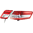 Driver and Passenger Side, Inner and Outer Halogen Tail Light, With bulb(s), OE Replacement