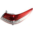 Driver and Passenger Side, Inner and Outer Halogen Tail Light, With bulb(s), OE Replacement