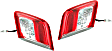 Driver and Passenger Side, Inner Tail Lights, with Bulbs, Halogen, Mounts on Trunk Lid, USA Built Vehicle