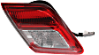 Driver and Passenger Side, Inner Tail Lights, with Bulbs, Halogen, Mounts on Trunk Lid, USA Built Vehicle