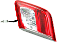 Driver and Passenger Side, Inner Tail Lights, with Bulbs, Halogen, Mounts on Trunk Lid, USA Built Vehicle