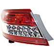 Driver Side, Inner And Outer Halogen Tail Light, With bulb(s), OE Replacement