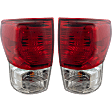 Driver and Passenger Side Halogen Tail Light, With bulb(s), OE Replacement, CAPA Certified