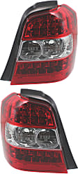Driver and Passenger Side Halogen Tail Light, Without bulb(s), OE Replacement