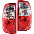 2005-2006 Toyota Tundra - Driver and Passenger Side Tail Lights, with Bulbs, Halogen, with Socket and Wiring, Fleetside (Standard Bed), Standard Cab Pickup (Regular Cab)/ Extended Cab Pickup (Access Cab)