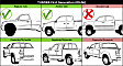 2005-2006 Toyota Tundra - Driver and Passenger Side Tail Lights, with Bulbs, Halogen, with Socket and Wiring, Fleetside (Standard Bed), Standard Cab Pickup (Regular Cab)/ Extended Cab Pickup (Access Cab)