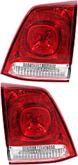 Driver and Passenger Side, Inner Halogen Tail Light, Without bulb(s), OE Replacement