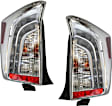 Driver and Passenger Side Halogen Tail Light, Without bulb(s), OE Replacement