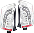 2012-2015 Toyota Prius Plug-In - Driver and Passenger Side Halogen Tail Light, Without bulb(s), OE Replacement, CAPA Certified